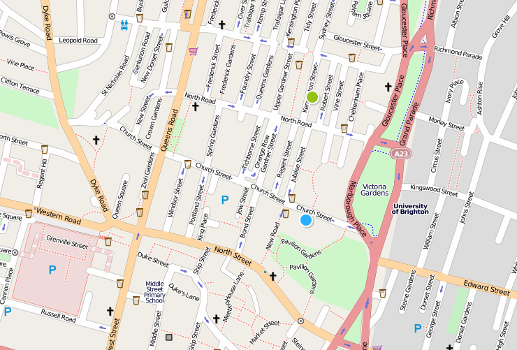Map of Brighton